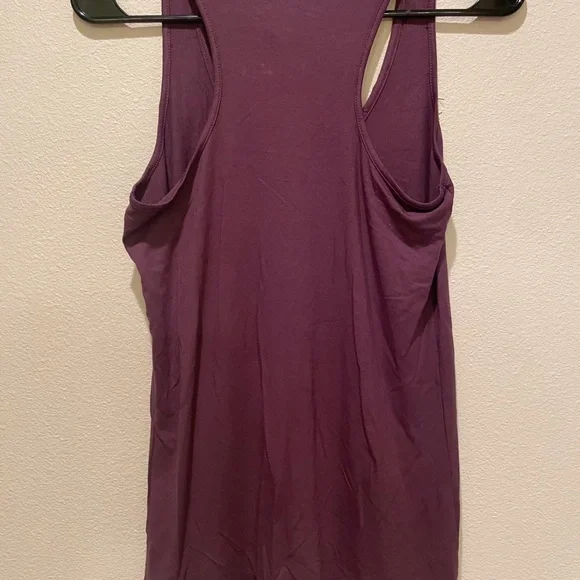 Old Navy | Dark purple tank top w/black lace - Picture 4 of 9